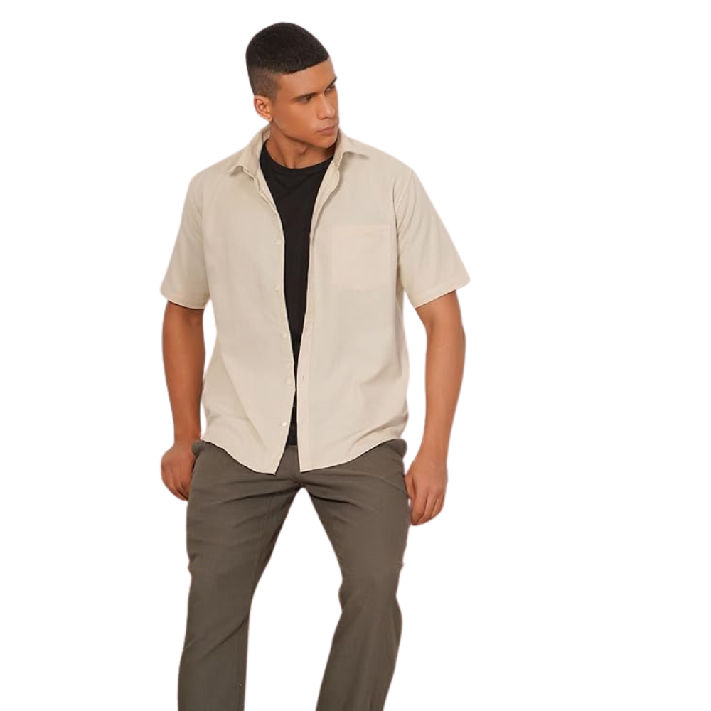 Aatman Eco-Friendly Men's Casual Half Sleeve Shirt