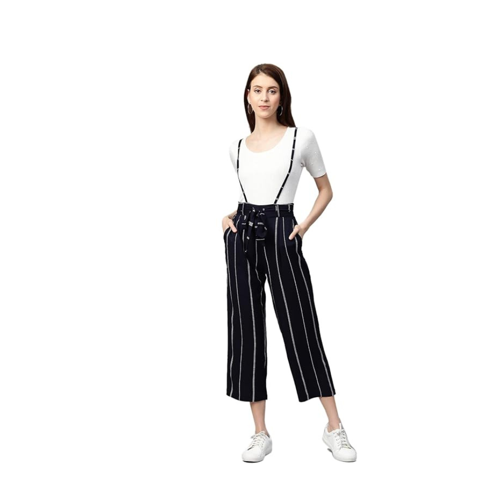 Yash Gallery Women's Midi dungaree Dress 449
