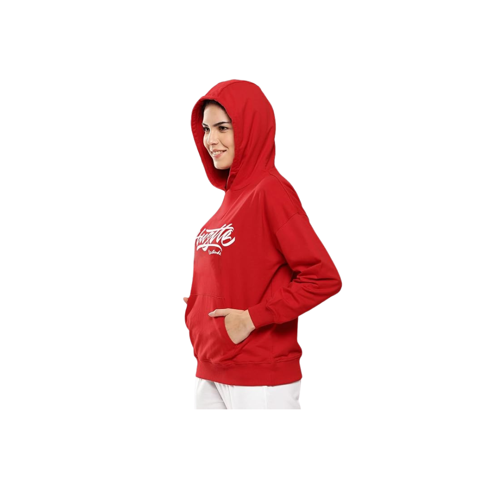 LEOTUDE Women's Loopknit Hooded Sweatshirt