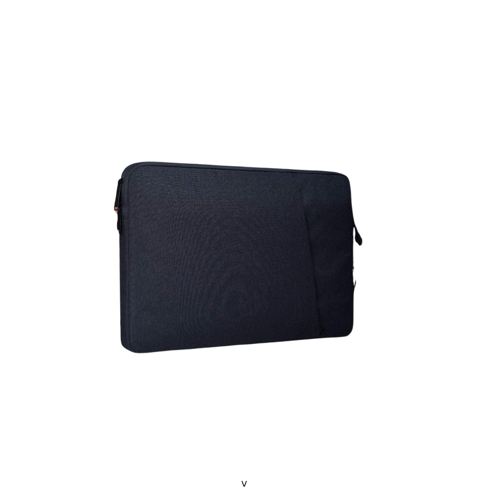 Dynotrek Zipper 17 17.3 Inch Laptop Sleeve with Charger Pouch Handle, Computer Case Cover Slim Water-Resistant Hand Bag Compatible for 17-18” Hp Lenovo Dell Asus Acer -Denim Blue