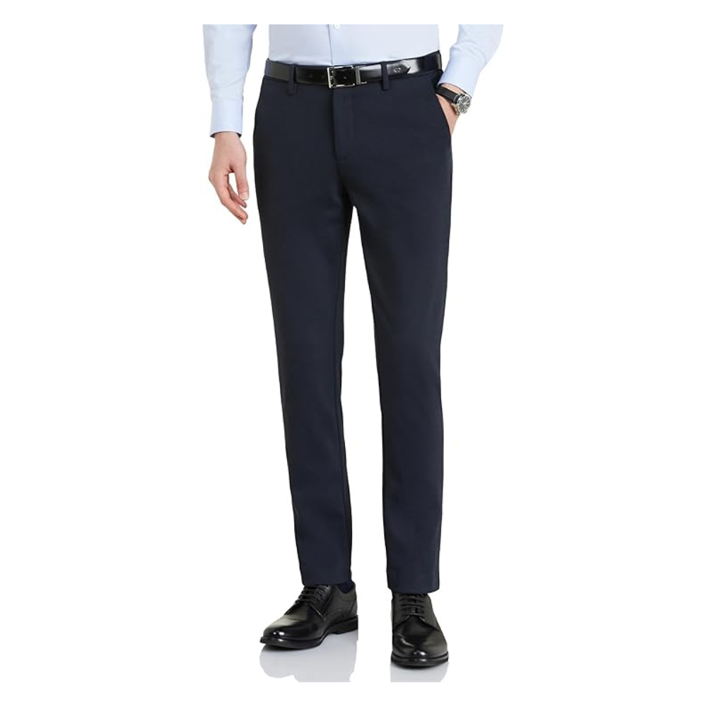 Symbol Premium Men's Slim Fit Stretch Knit Pants - Smart Casual  Flexi Waist