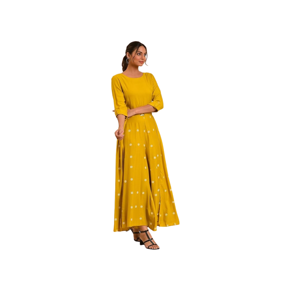 W for Woman Women's Rayon Modern Maxi Jumpsuit