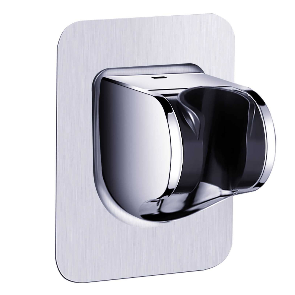 Boniry Adhesive Adjustable Shower Head Holder Wall Mount Bracket Hand Shower Holder for Bathroom and Toilet Nail and Screw Free, no Drill Needed for Shower Holder Wall Mount Shower Bracket (1)