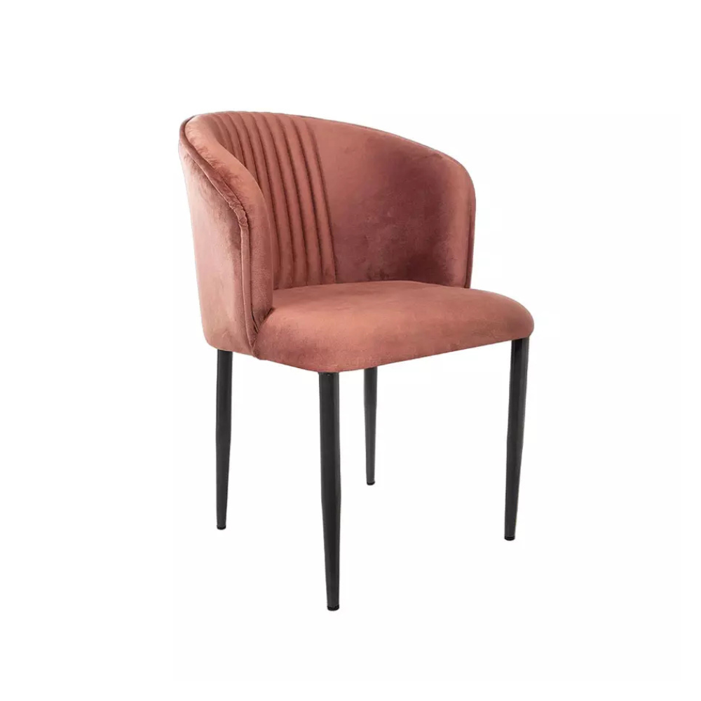 ROSE® Fire Cafe Chair | Kitchen | Breakfast | Living Room | Modern Velvet Dining Chair | Restaurants Chairs (1, Mouse Gray, Plain Valvet)