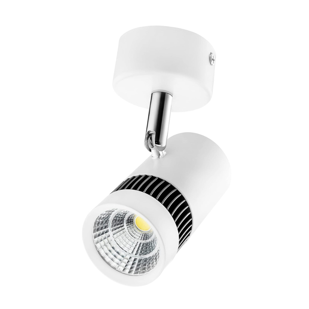 Magik Shine 6W LED Wall Spot Light | Cool White | Adjustable Focus Light for Indoor Accent & Task Lighting | Energy-Efficient Modern Spotlight for Living Room, Bedroom, Gallery | Pack of 1